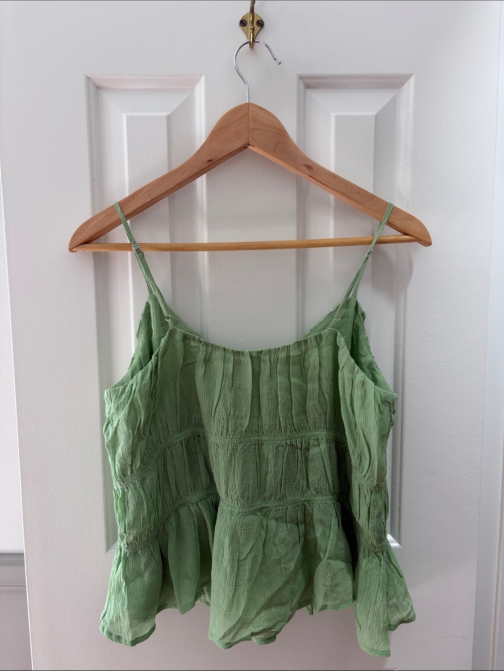 Loft Light Green Ruffle Cami Tank Top - Picture 2 of 2